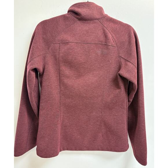 The North Face Women’s Jacket Small Red Full Zip Fleece Blend Long Sleeve - Picture 2 of 7